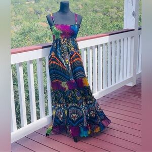 Chaudry KC Bohemian Multicolor Maxi‎ Dress
